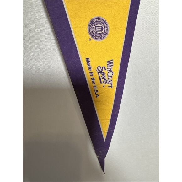 LSU TIGERS SEC 12X30 FOOTBALL VINTAGE NCAA PENNANT Made In USA - Picture 2 of 5